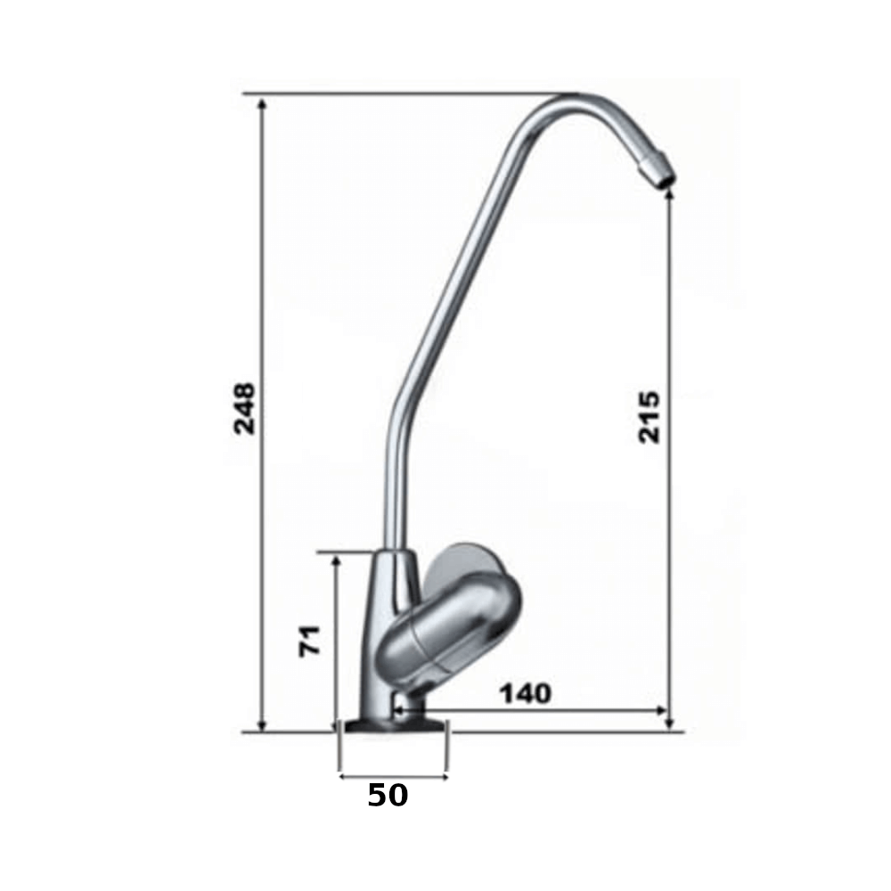 Fin handle water Filter Tap 02