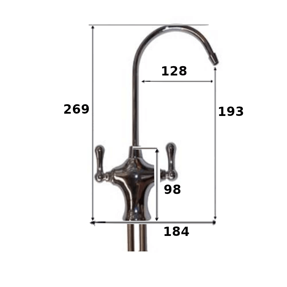 Dual bat handle water Filter Tap