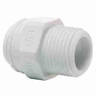 John Guest Straight Adaptor 1/4" tube x 1/4" NPT