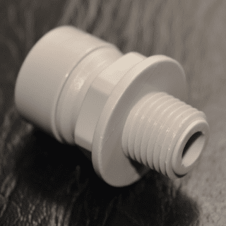 Tiger Straight Adaptor 3/8" tube x 1/4" NPT Male