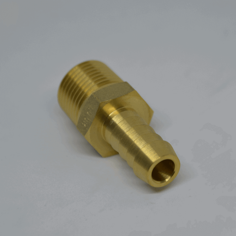 1/4" Male x 1/2"" Brass Hose Barb - Image 3