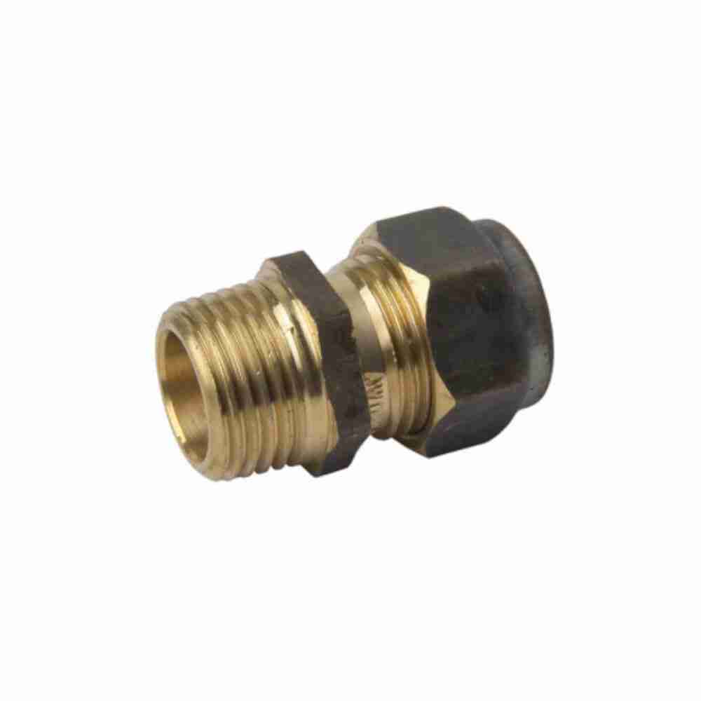 1/2" Brass Male Copper Compression Union