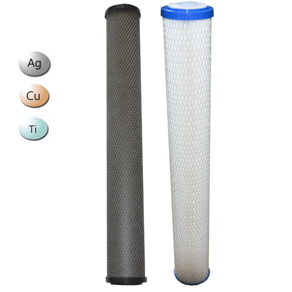 20" Nano Silver Water Filter Set