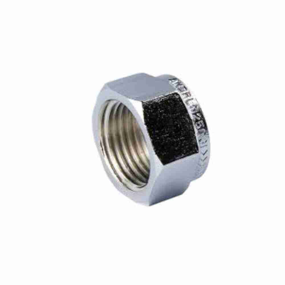 1/2" chrome plated hexagon cap