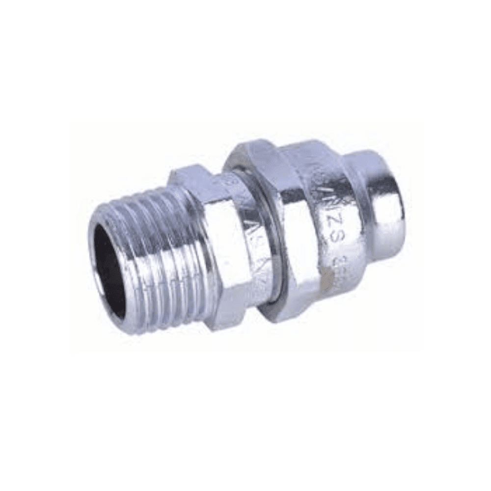 Chrome Plated Brass 1/2" x 1/2" Flared