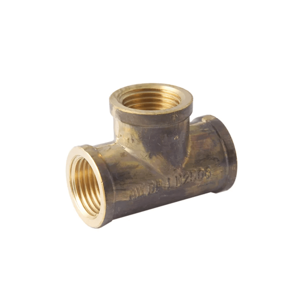 1/2" Brass Female Tee