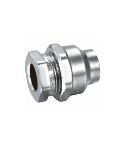 1/2 Chrome Plated Brass Flared Compression Union
