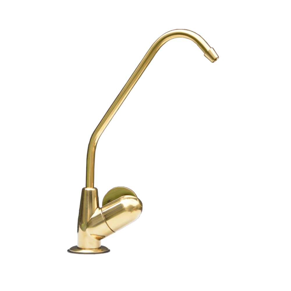 Brushed Gold Fin Water Filter Tap 02
