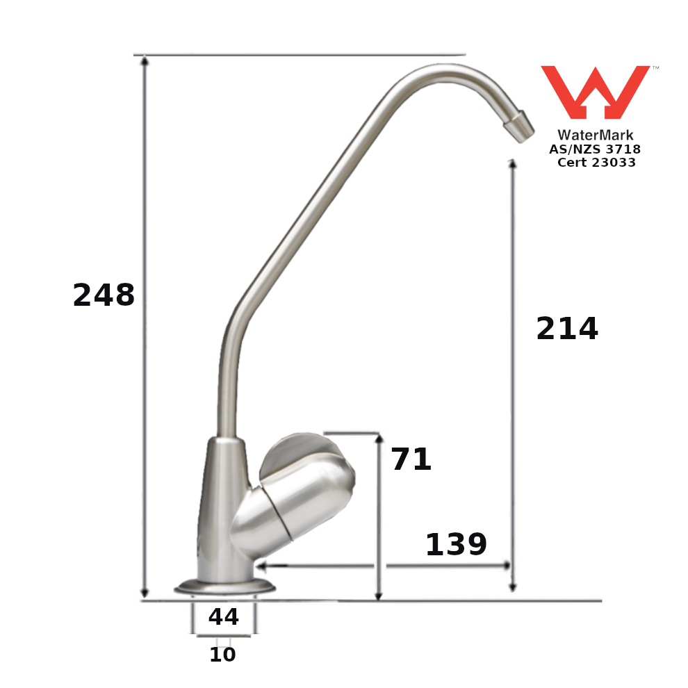 Brushed Nickel Fin Water Filter Tap 02