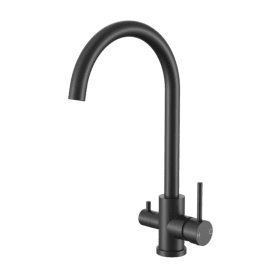 Black 3 Way Mixer Tap