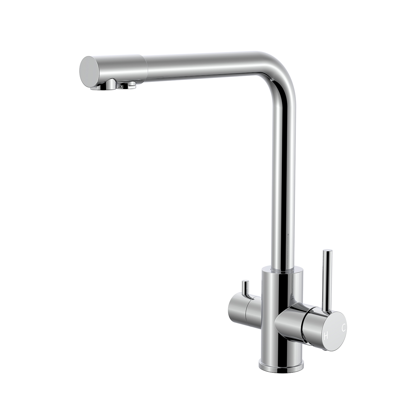 Chrome 3 Way Mixer Taps