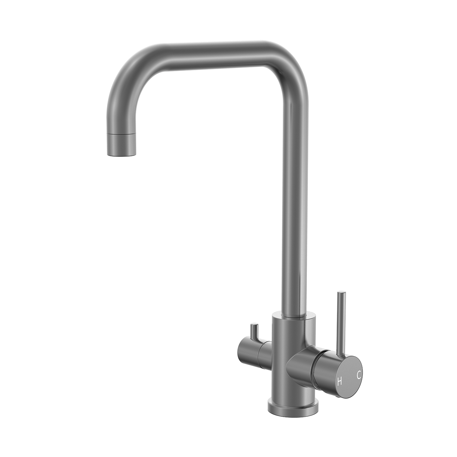 Gunmetal Grey 3 Way Kitchen Mixer Tap