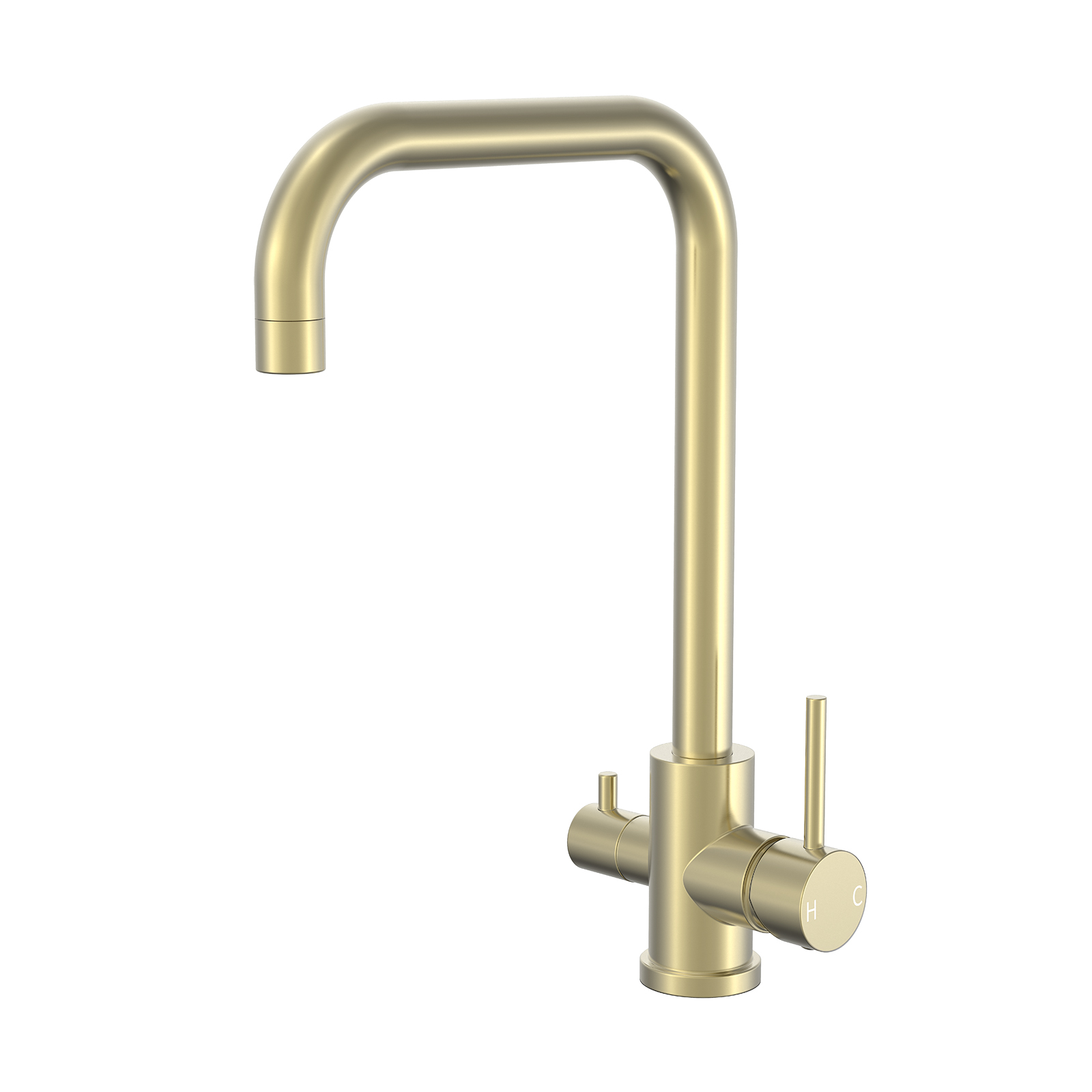 Gold 3 Way Kitchen Mixer Tap