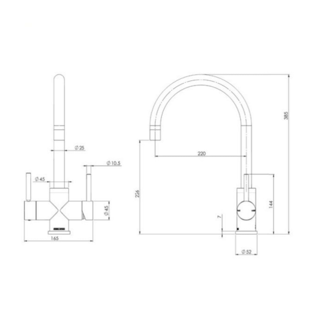 Gold 3 in 1 Boiling Tap - Image 2