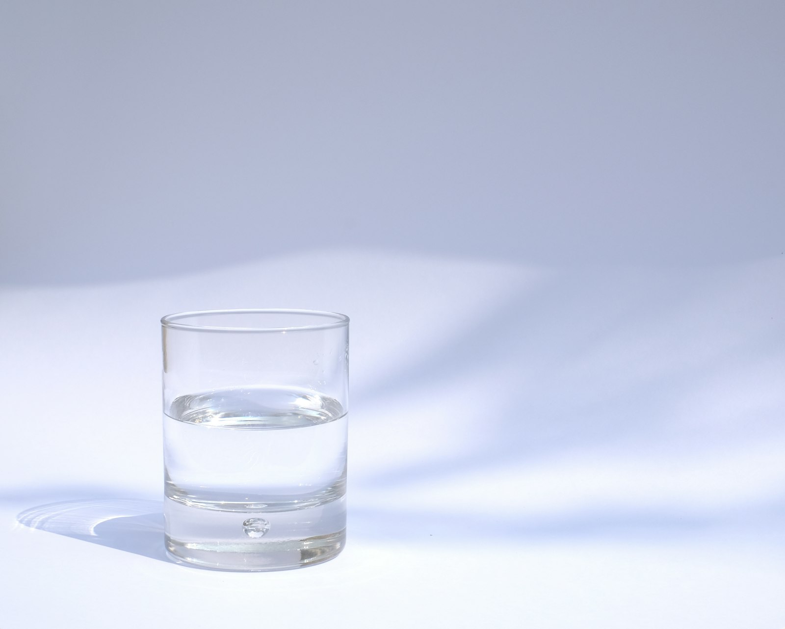 Glass of chilled filtered water